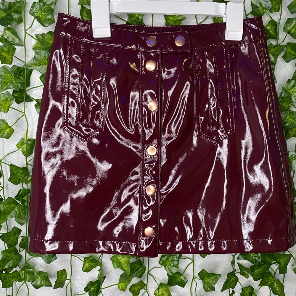 forever 21 latex skirt